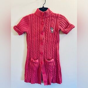 Gymboree Pink Cable Knit Sweater